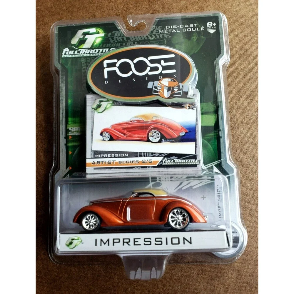 2006 JL FULL THROTTLE IMPRESSION Orange FOOSE DESIGN ARTIST SERIES #2/5 Die-Cast